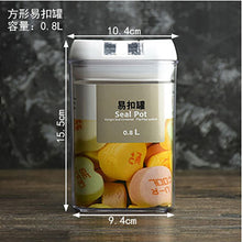 Load image into Gallery viewer, Recipiente de armazenamento de alimentos caixa de armazenamento de cozinha de plástico tanque de armazenamento multigrain transparente latas seladas fáceis de fivela multi-capacidade
