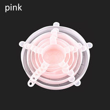 Load image into Gallery viewer, 6pcs Pot Cover Silicone Stretch Lids Durable Reusable Food Save Cover Heat Resisting Fits All Sizes and Shapes Containers
