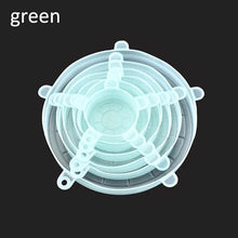 Load image into Gallery viewer, 6pcs Pot Cover Silicone Stretch Lids Durable Reusable Food Save Cover Heat Resisting Fits All Sizes and Shapes Containers
